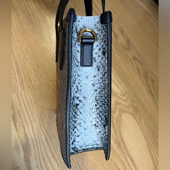 Versace Python Print Greca Crossbody Shoulder Bag - Picture 4 of 5